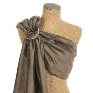 Sakura Bloom Simple Silk Baby Sling - Sandstone